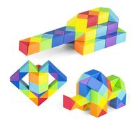 Règle Magique De Serpent Pour Enfants, Jouet Éducatif Pliable, Cube De Couleur, Anti-Stress, Cadeau