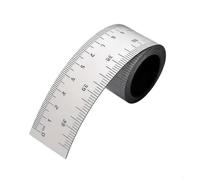 Règle magnétique flexible double face pour atelier, mètre ruban magnétique souple découpable avec marquages en pouces et cm pour machines-outils et projets de bricolage, noir (blanc)