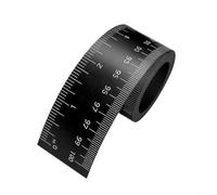 Règle magnétique flexible double face pour atelier, mètre ruban magnétique souple découpable avec marquage en pouces et cm pour machines-outils et projets de bricolage, noir