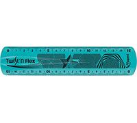 Maped Règle plate Twist'n Flex 15 cm incassable flexible couleurs assorties (bleu, vert, rose)