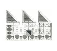 Règle matelassée acrylique - Modèle transparent de 6 et 8 pouces, durable et précis, idéal pour coudre des courtepointes qui coupe le faire - par vous-même pour la coupe du tissu C