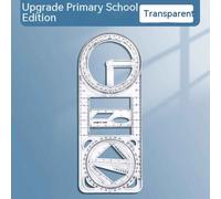 Règle Mathématique Multifonctionnelle Transparente,Outils De Conception D'architecture,Fournitures Scolaires De Géométrie - Type 1pc H