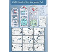 Règle Mathématique Multifonctionnelle Transparente,Outils De Conception D'architecture,Fournitures Scolaires De Géométrie - Type 14pcs