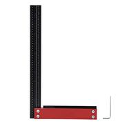 Règle Métal 12 Pouces, Petite Équerre Menuisier L Forme, Outil Mesure Angle Droit Précis - Lot Équerre, Mesure Durable, Usinage et Bricolage