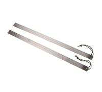 Regle Metal Lot de 2 règles à double échelle en acier inoxydable, épaisses et trempées, avec cordon serrage aléatoire, idéales for le dessin la mesure(Thickness:4.0mm)