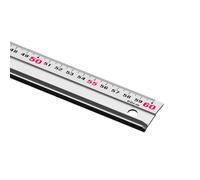 Règle métrique en aluminium, 60 cm | Profil de coupe guidée, échelle claire, dos antidérapant pour la conception, la mise en page du papier, les tâches scolaires