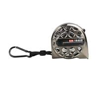 Règle métrique rétractable en acier inoxydable - outil de mesure durable, ruban à mesurer rétractable | Design compact Marques d'extension lisses, idéales pour les ingénieurs, les architectes, les