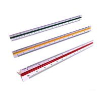 Règle métrique triangulaire de précision pour architectes, ingénieurs et charpentiers