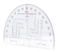Règle Militaire Rapporteur 6 Pouces, Acrylique, Mesure D’angle Précise | Usage Scolaire et Militaire, Résistante à L’usure, Permet de Tracer des Arcs, Format Compact