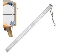 Règle millimétrique - Règle métrique avec bord droit de 21,6 pouces, règles techniques en acier inoxydable, pour dessins techniques, croquis, projets domestiques, scolaires et bureaux à l'aide