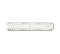 Règle - MINERVA - 20cm - Transparent - Double biseaux - Graduée pour gaucher