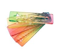 Règle miniature multi-échelle avec marquages précis, idéale pour les travaux manuels, les tâches de bureau et les activités éducatives Règle de journal