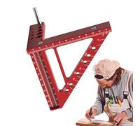 Règle multi-angle, équerre de charpentier | Règle carrée pour le travail du bois avec goupille d'angle | Outil triangulaire à onglet carré, appareil portable en d'aluminium pour menuisier, Ing