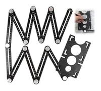 Regle Multi Angle Regle de Mesure Multi Angle avec Trous de Positionnement 45 40 et 25 Mm Tile Tracker Gabarit de Decoupe