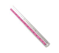 Règle multi-usage à bords droits avec bords pour des besoins de mesure précis, double mesure, rangement facile en acier