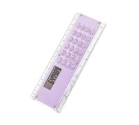 Règle multifonctionnelle double face 15 cm calculatrice intégrée 8 chiffres design léger pour étudiants professionnel cadeau de vacances règle avec mesure et calcul