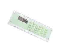 Règle multifonctionnelle double face 15 cm calculatrice intégrée 8 chiffres design léger pour étudiants professionnel cadeau de vacances règle avec mesure et calcul