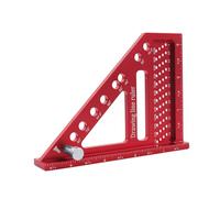 Règle multifonctionnelle en aluminium avec dos antidérapant, règle en aluminium à usage multiple adaptée pour la mesure de précision