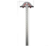 Règle multifonctionnelle pour le travail du bois - Équerre combinée de 50,8 cm pour triangle à onglet et outil de traçage (C)