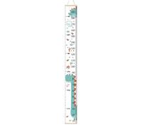 Règle murale de croissance pour | Suivi de la hauteur pour | Règle murale pour | Règle de hauteur pour suivre la croissance avec texture de pin et de toile, mesure