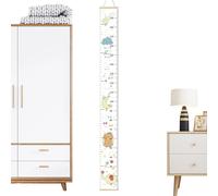 Règle murale de toise de croissance pour | Règle de mesure de la hauteur pour suivre la croissance | Texture de pin et de toile pour les, toise de croissance en hauteur - Règle