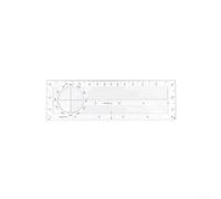 Règle Navigation Aérienne Transparente 16.8cm Multi-Échelle