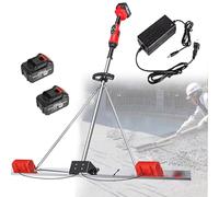 RèGle Nivellement Ciment Chape éLectrique Kit vibratoire pour Chape en béton, Outil de Finition du béton, niveleur de béton à Batterie, Machine vibrante de Finition du Ciment pour ch