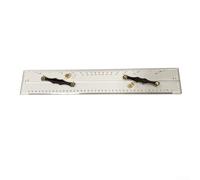 Règle parallèle de navigation précise de 45 cm avec joint en cuivre et chaîne en aluminium pour tracer des lignes parallèles sur les cartes de navigation