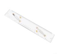 Règle parallèle en acrylique de 450 mm pour tracé de cartes marines avec vue ininterrompue et génération de lignes parallèles répétables