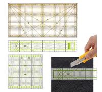 Regle Patchwork Couture, 3 pièces Regle Couture Japonaise, R ègles De Coutu re, Re gle Cou ture, Rè gle Cou ture, pour Outils de Coutu re, Rapiéçage, Bordure, Reliure, Acrylique, Transparent.