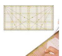Regle patchwork, regle couture, règle couture, Règle omnigrid transparente avec graduations en cm et indications d'angles, Idéal pour la couture et l'artisanat, Facile à manipuler et à utiliser