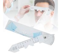 Règle PD avec manuel d'instructions (français non garanti), outil de mesure de lunettes en acrylique 5 en 1 pour PD, PH, CVD, FFA, PT et diamètre pupille/iris (1)