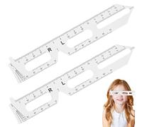 Règle Pd, règle de distance pupillaire 2 pièces outil de mesure distance pupillaire 5, 9 pouces marquage données clair Pd facile à utiliser pour magasin d'optique des hôpitaux, outil mesure
