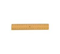Règle plate 20 cm bois naturel