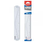 Règle - Plate - 20 Cm - Plastique - Geometric - Maped