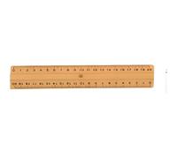 SAFETOOL Règle plate en bois naturel - largeur 4 cm - certifiée PEFC