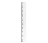 JPC Lot de 3 Règles plate plastique 50 cm