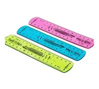 Règle plate incassable avec bords anti-salissures douce antidérapante 15 cm