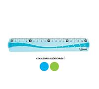 Règle plate incassable Twist'n flex MAPED - 20 cm - Vert/Bleu