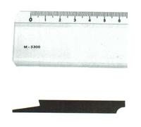 Règle plate - Minerva - Altuglass Ph - 1 biseau anti-tâche - Fumé - 30 cm