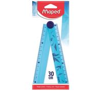 Règle pliable 2 en 1 - Maped - 15/30 cm - Règle en Plastique Décorée - Compacte