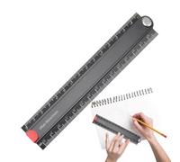 Règle pliable de 30 cm, règle d'angle pliable à 90 degrés - Outil de mesure géométrique précis pour artistes, designers, projets de travail du bois, atelier, travaux manuels