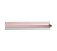 Règle pliable en alliage d'aluminium multifonction pour bureau, salle de classe, ingénierie, rédaction, mesure en acier inoxydable