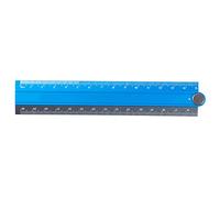 Règle pliable en alliage d'aluminium - Règle de papeterie simple - Outil de mesure - Bleu et noir - Violet et noir - 30 cm - Outil de mesure pliable pour l'école