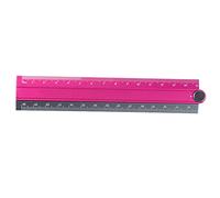 Règle pliable en alliage d'aluminium - Règle de papeterie simple - Outil de mesure - Bleu et noir - Violet et noir - 30 cm - En alliage d'aluminium