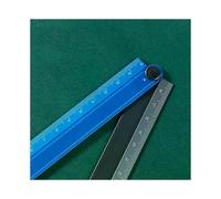 Règle pliable en alliage d'aluminium, simple, pliable, en métal, outil de mesure, bleu et noir, violet