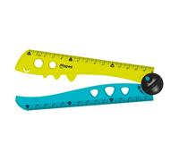 Maped Règle pliante Croc Croc – Forme crocodile, verrou, utilisable ouverte/fermée – 2 x 15 cm
