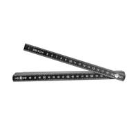 Règle pliable portable de 2 m avec rivets métalliques pour intérieur et extérieur, outil de mesure de construction