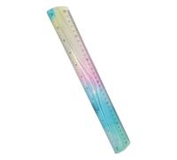 Règle pliable transparente et flexible de 30 cm pour le bureau, l'école, l'apprentissage, le dessin