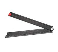 Règle Pliante 0 300 Mm Règles en Aluminium Règle Pliante en Alliage d'Aluminium Règle de 0 300 Mm Règle de Papeterie en Métal Pliante Simple à 90 ° Règle de Papeterie Pliante en